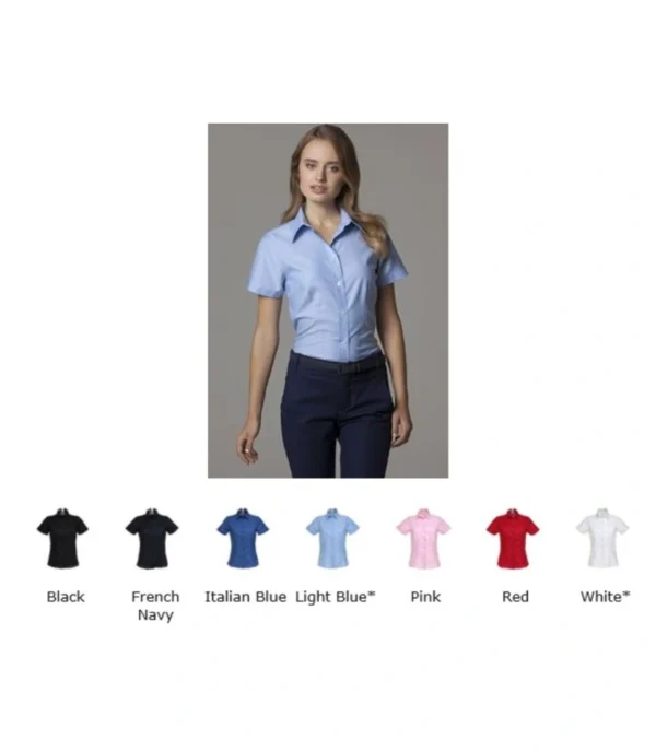 Kustom Kit K360 Ladies Workwear S/sleeve Oxford Shirt